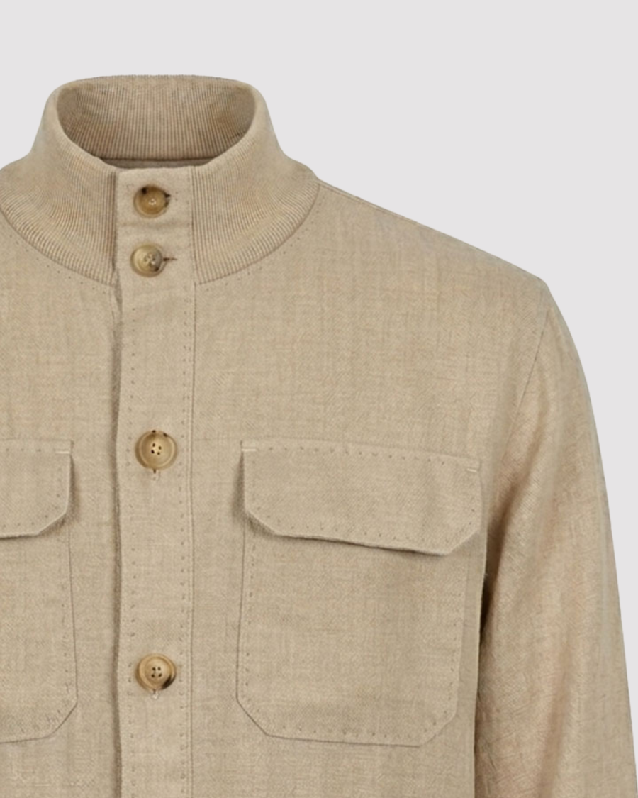 Cashmere and Cotton Val Jacket (Handmade in Italy)