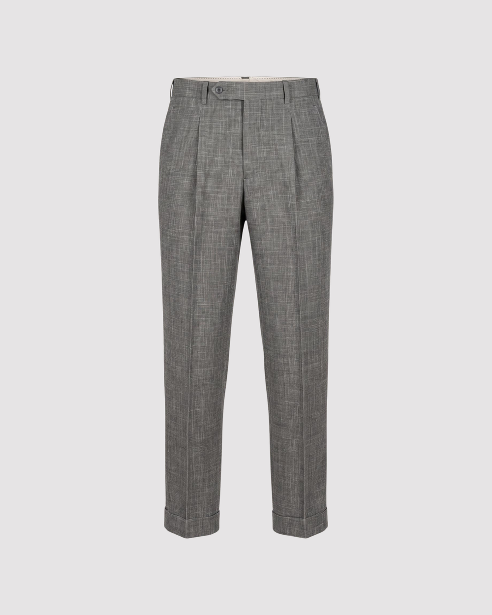 Loro Piana Summertime Tailored Trousers of Wool, Linen and Silk
