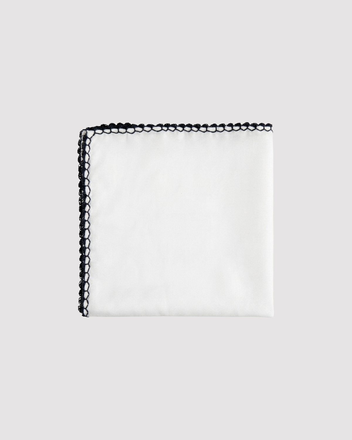Pochette da taschino Ruffolo blu navy con impunture