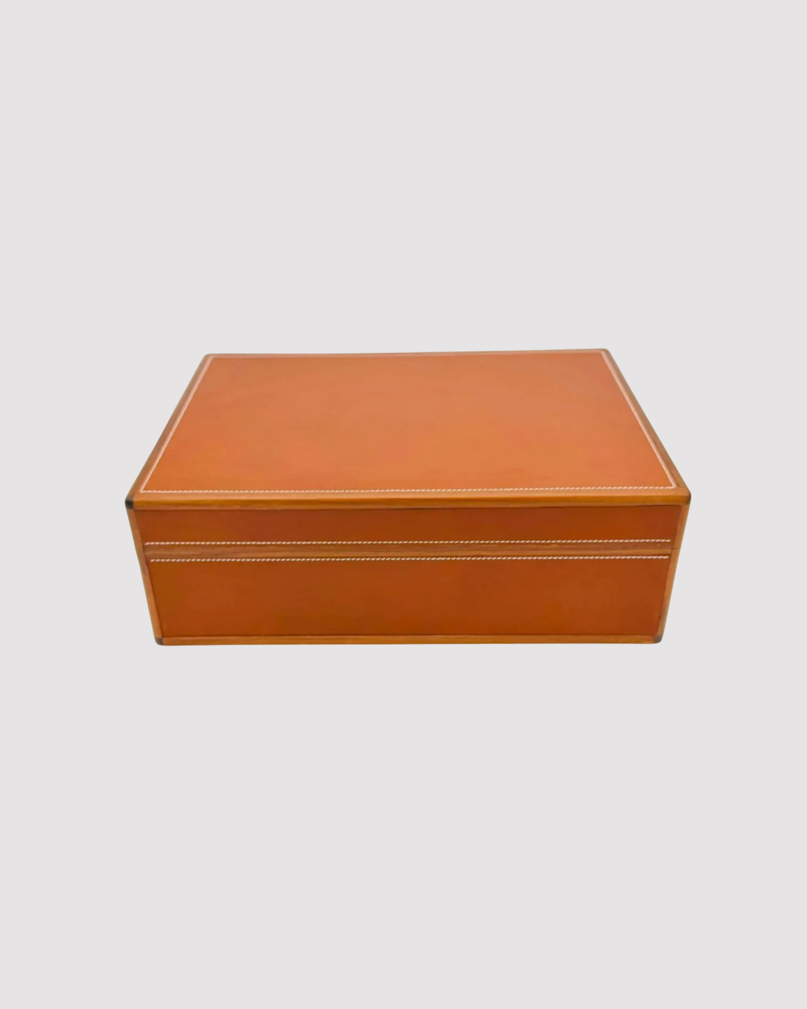 Desktop Humidor 75 cigars wood and Barenia leather - HERITAGE Collection