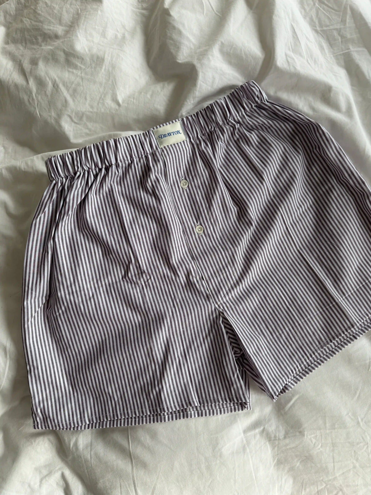 Chocolate Oxford Stripe Boxer Shorts