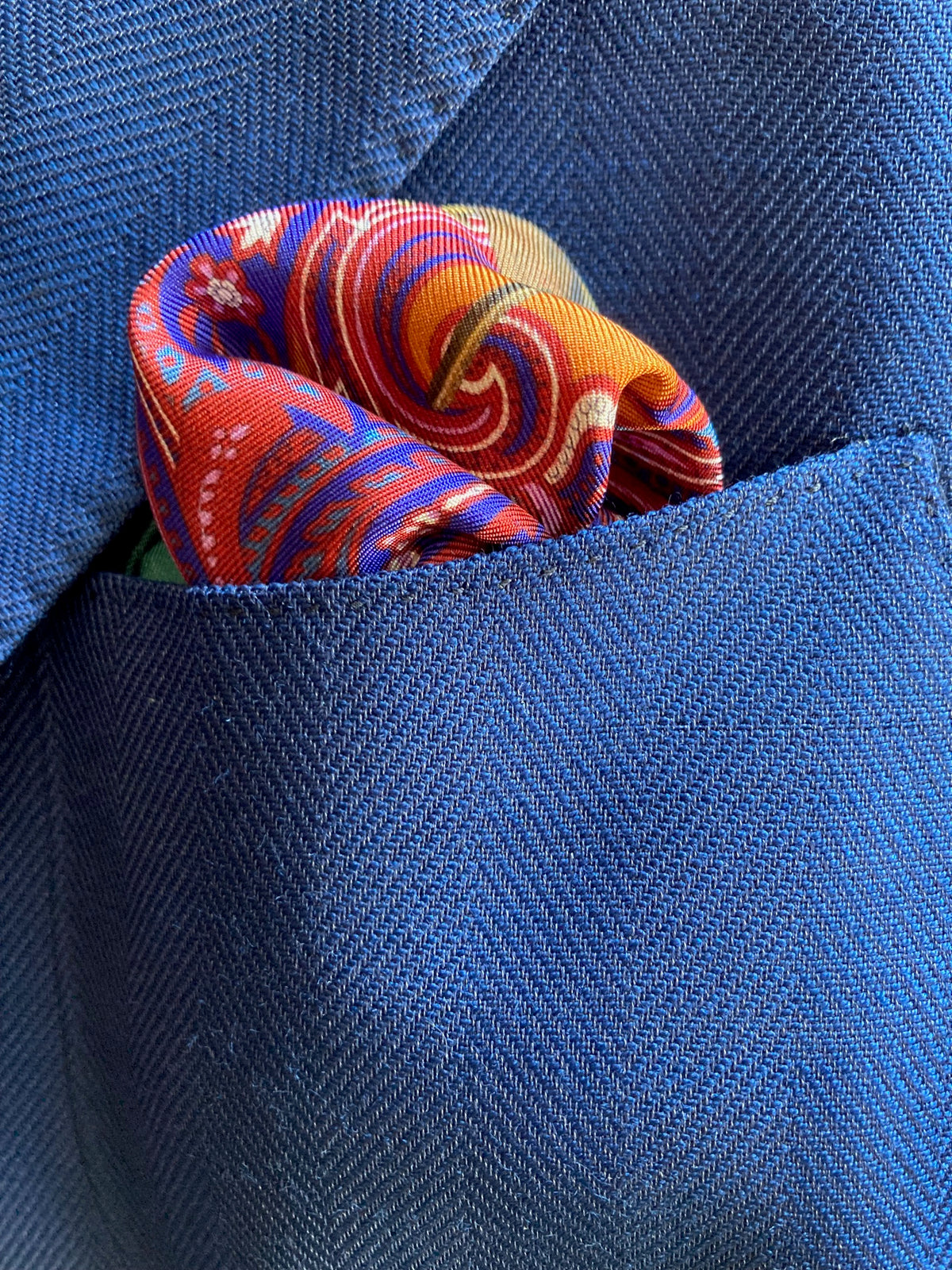 Seisser & Cie. Silk Pocket Square “Sommerfrische Tegernsee“ (25×25)
