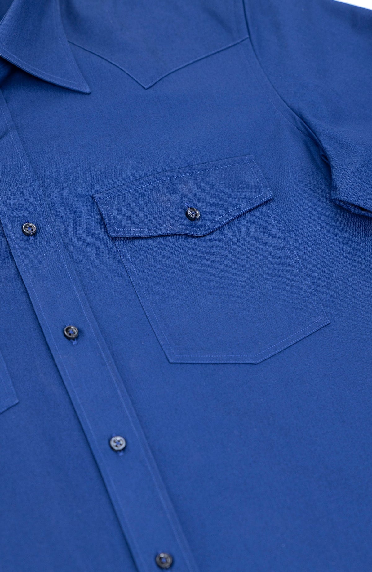 PML _Western heavy cotton overshirt Blue Klein