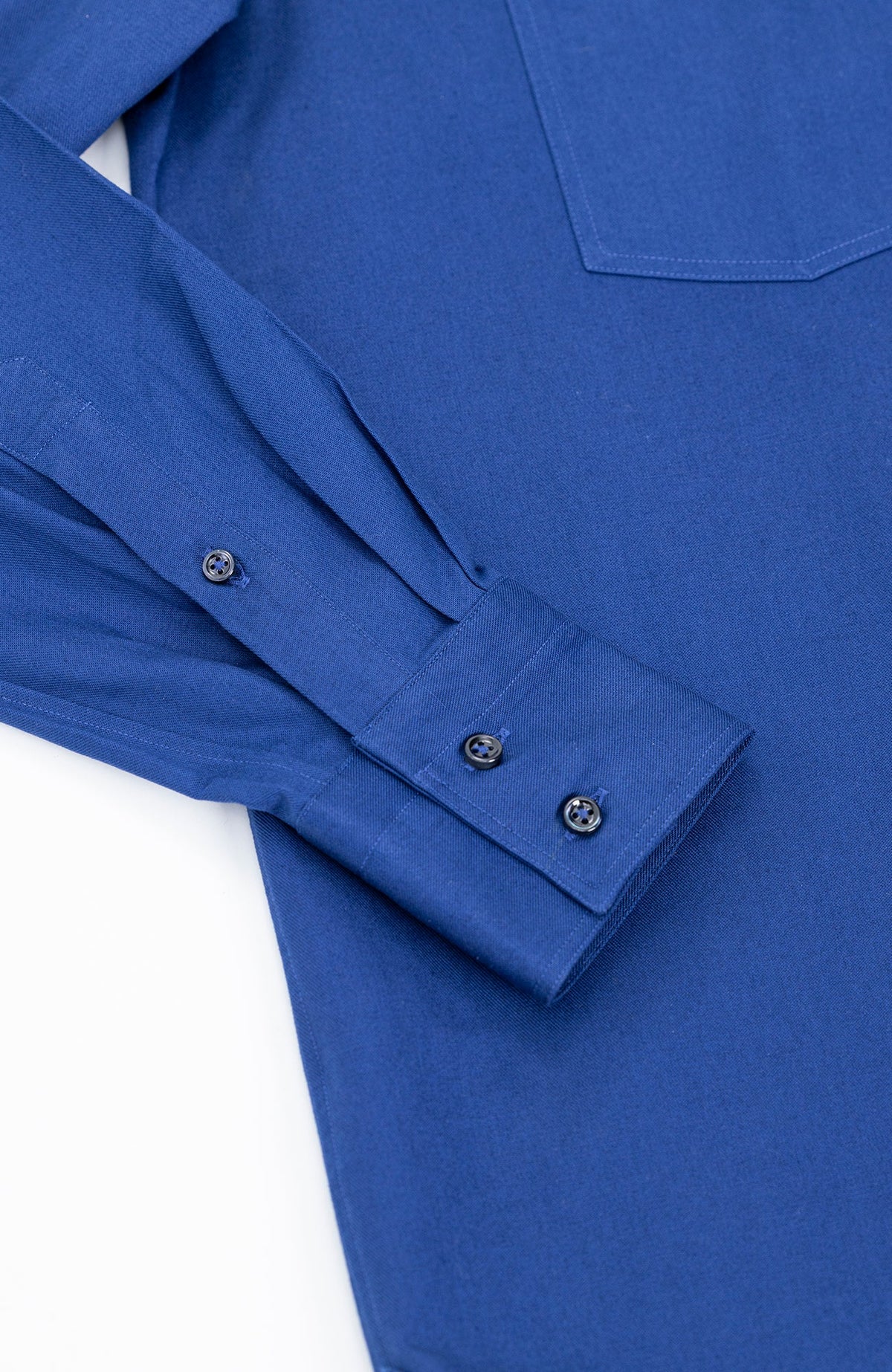 PML _Western heavy cotton overshirt Blue Klein