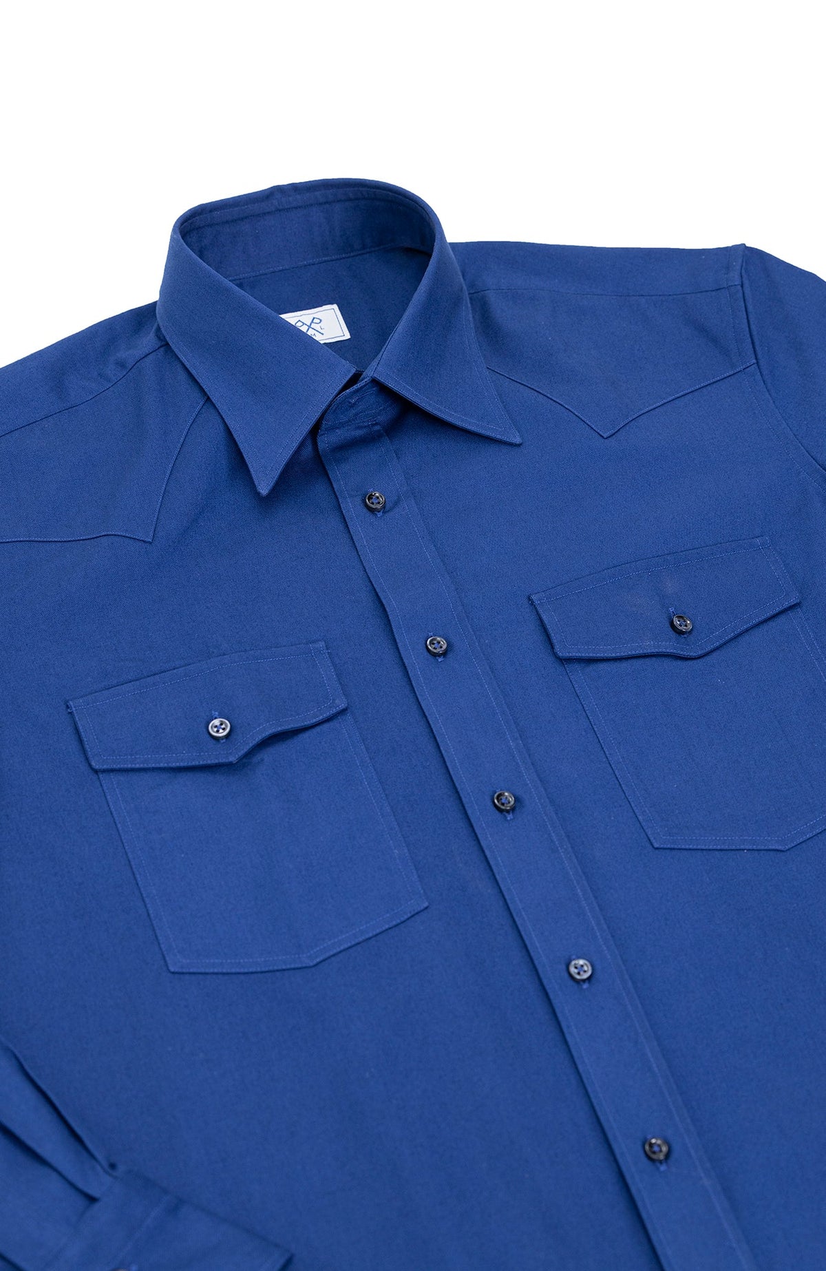PML _Western heavy cotton overshirt Blue Klein