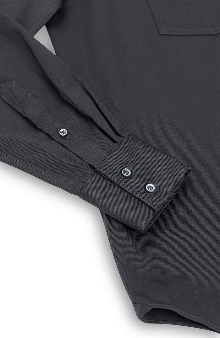 PML _Western heavy cotton overshirt Black
