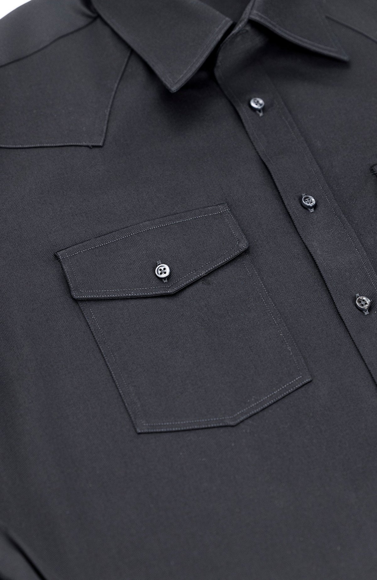 PML _Western heavy cotton overshirt Black