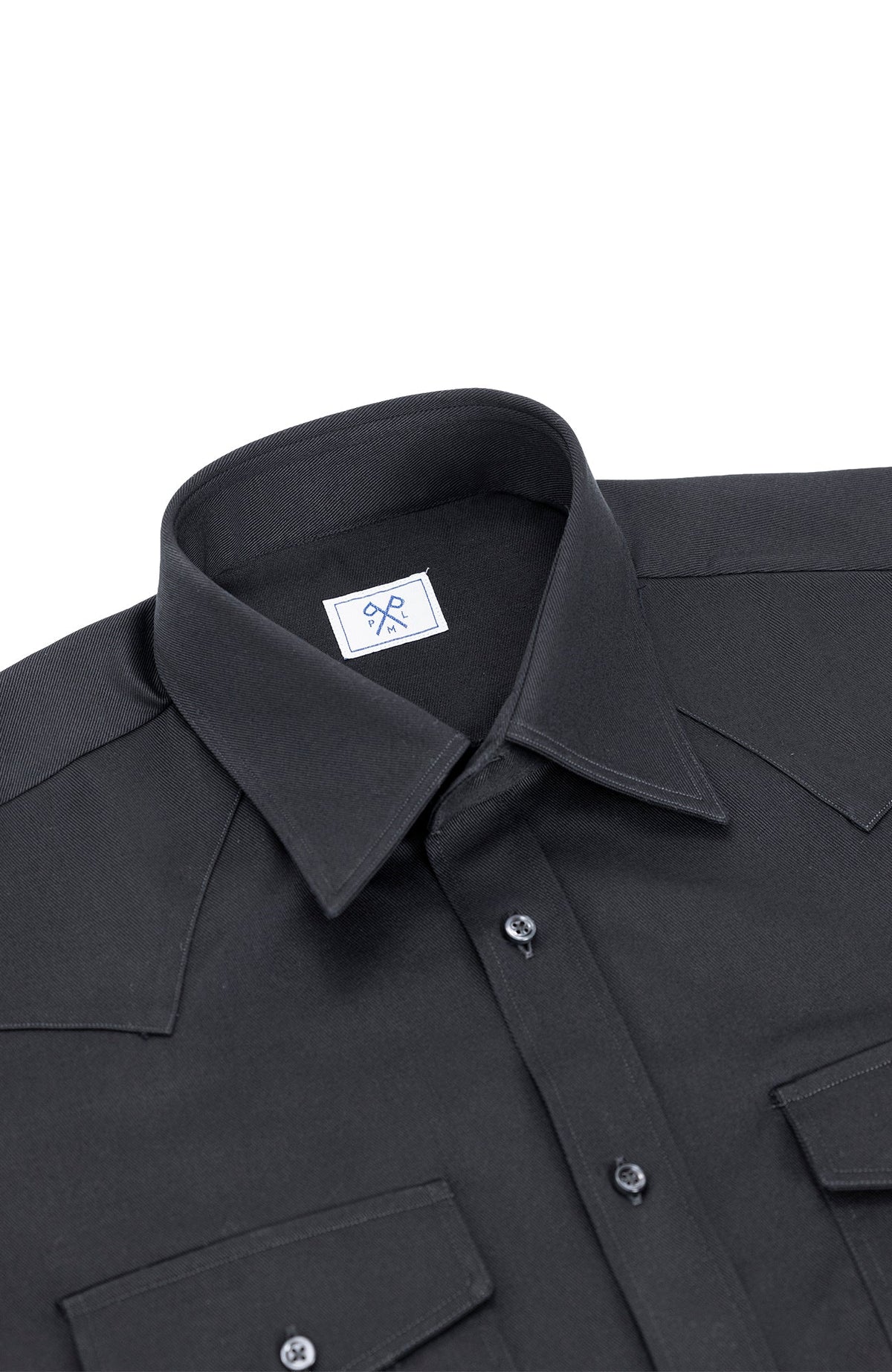 PML _Western heavy cotton overshirt Black