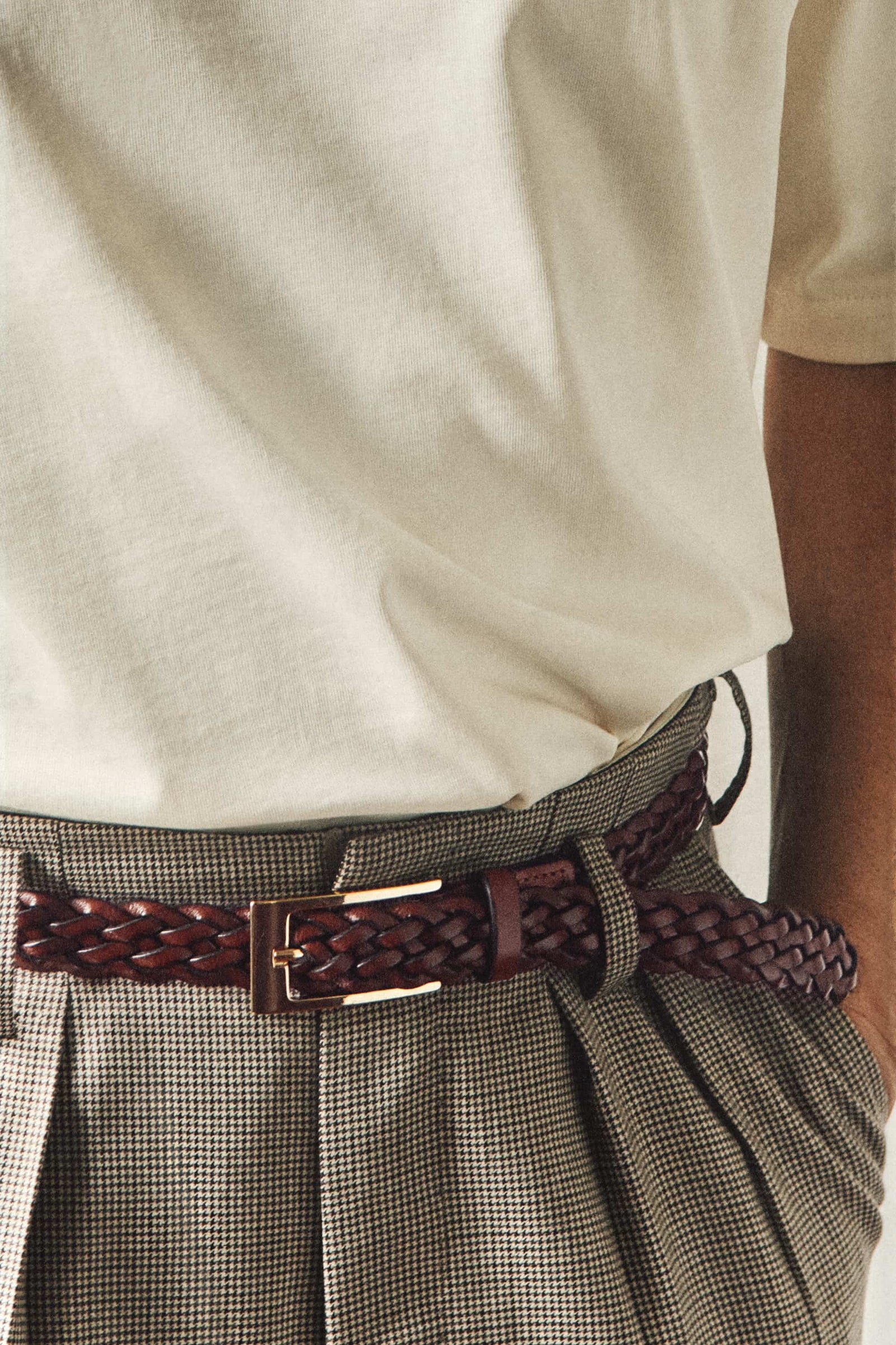 Miro Marrone Leather Belt (Made in Italy)