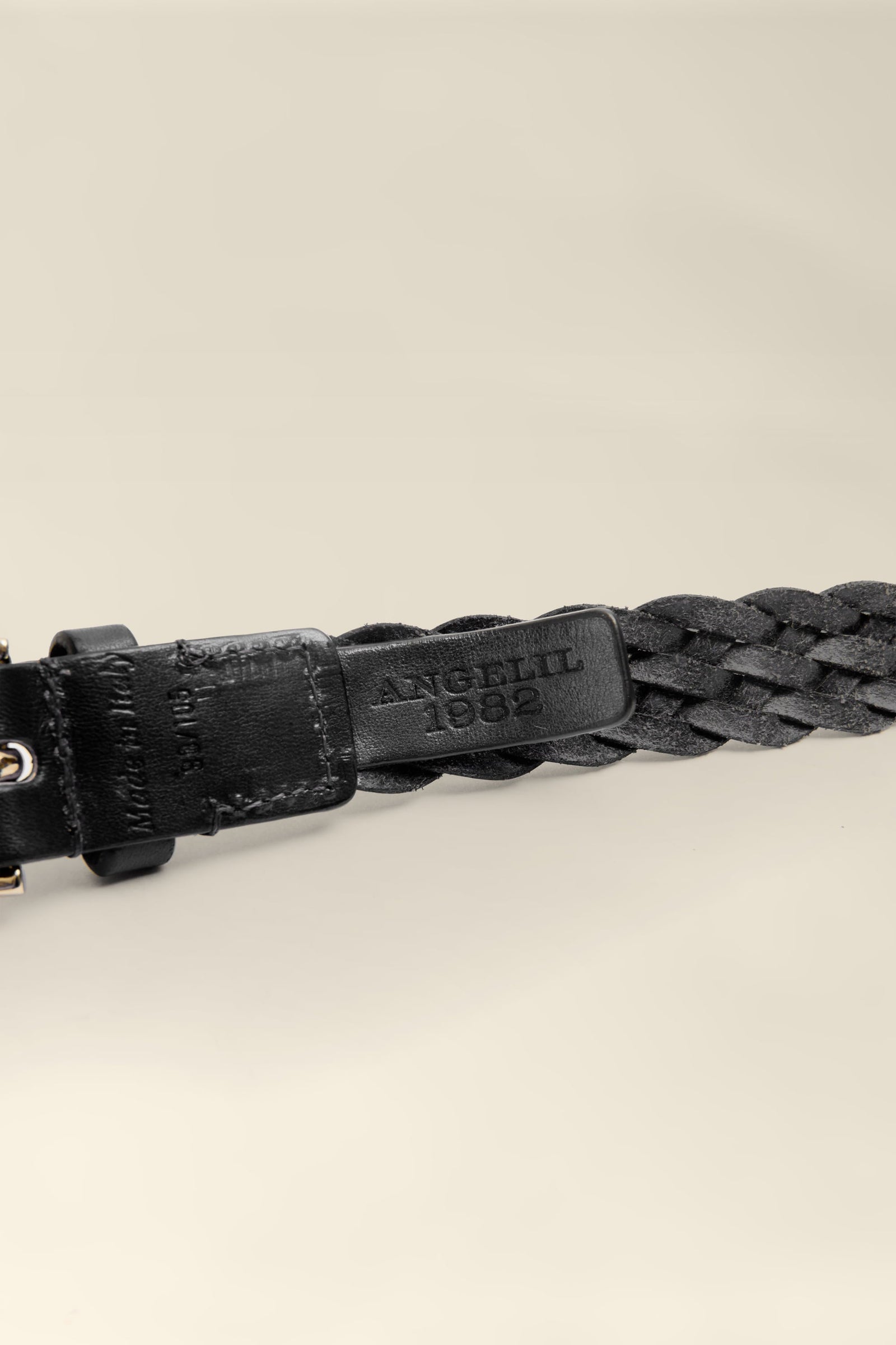 Miro Nero Leather Belt (Made in Italy)