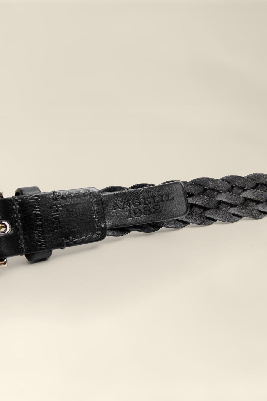 Miro Nero Leather Belt (Made in Italy)