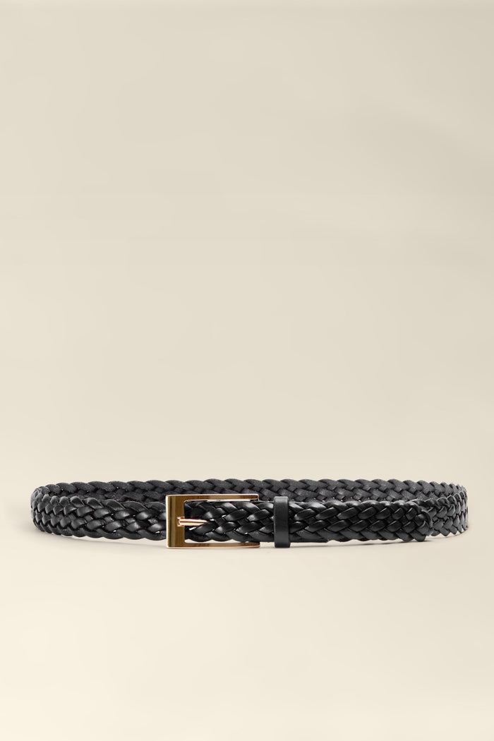 Miro Nero Leather Belt (Made in Italy)