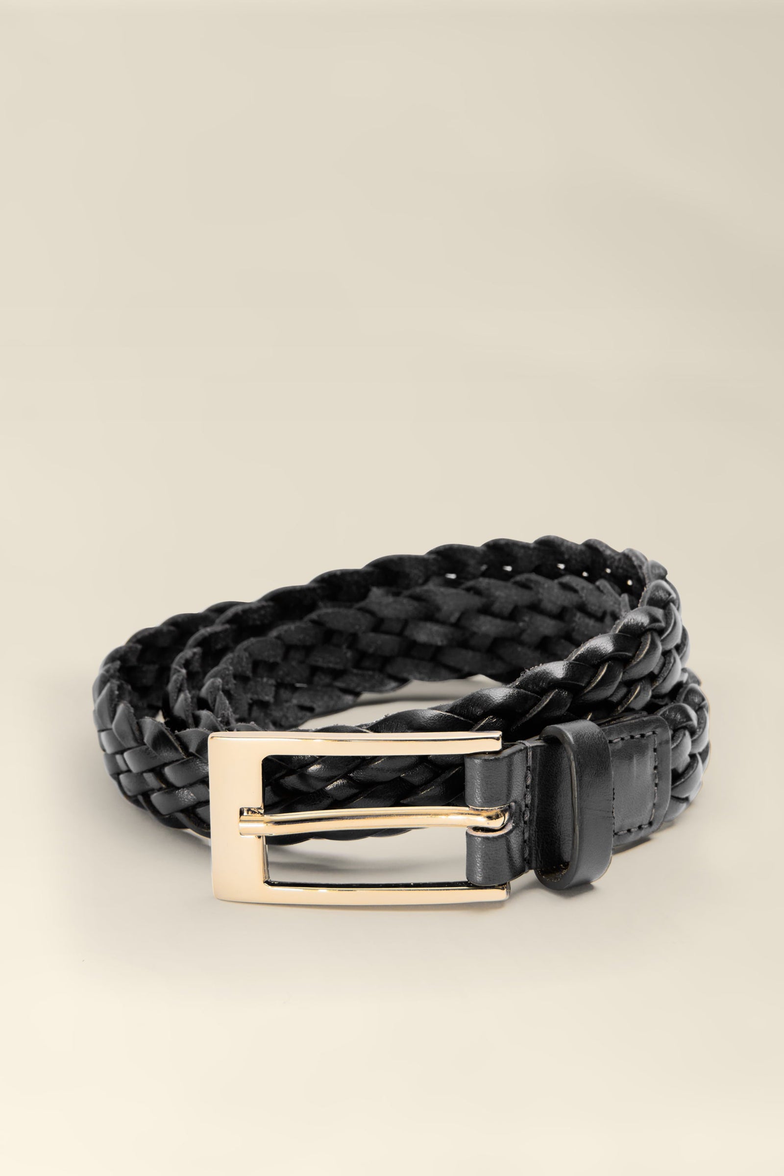 Miro Nero Leather Belt (Made in Italy)