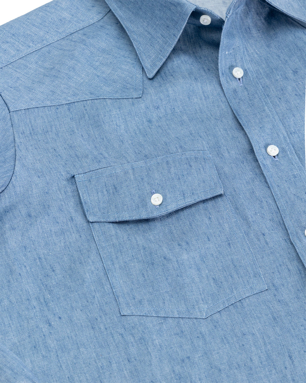 Western Linen denim shirt