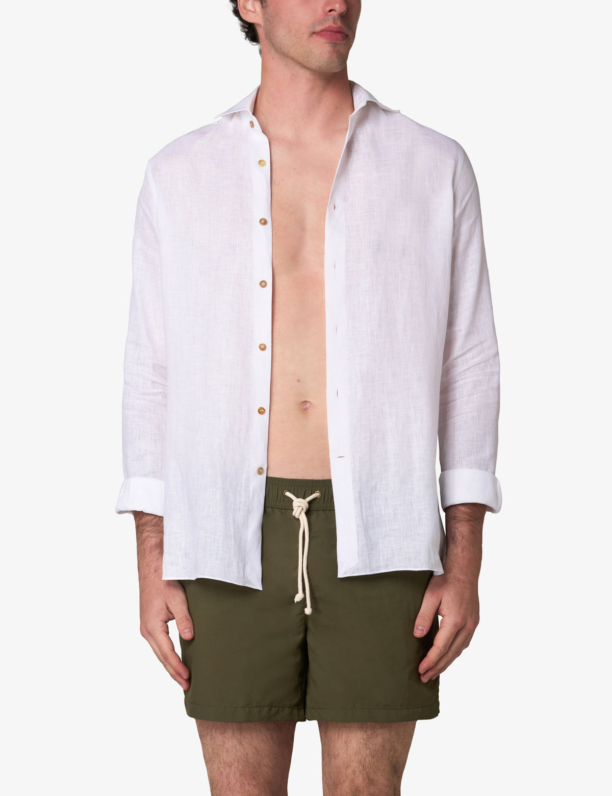 Verde Oliva Swim Shorts