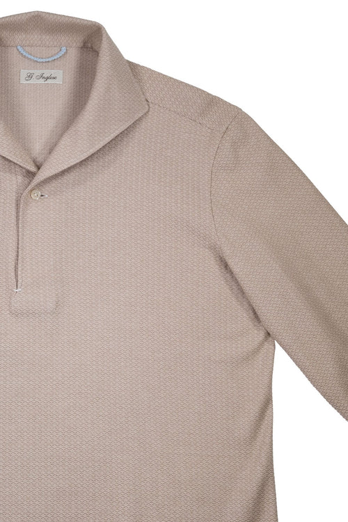Beige Cotton Elvis Polo