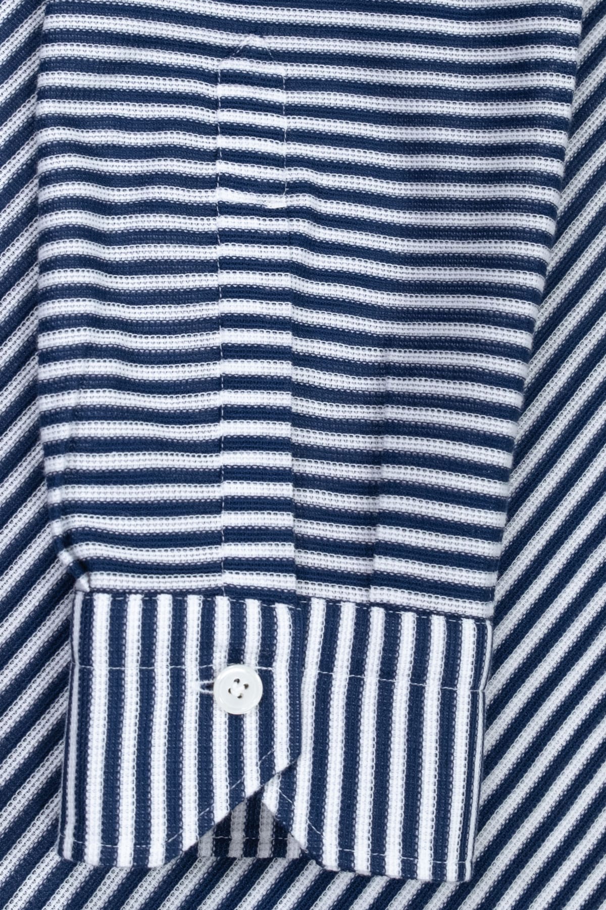 Polo JFK in piquet di cotone a righe blu