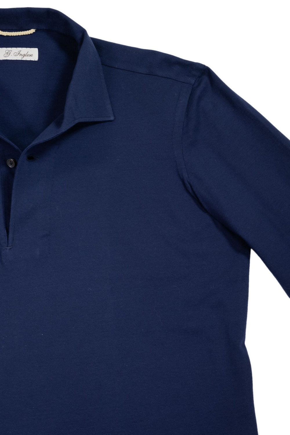 Blue Cotton Piquet Miami Polo