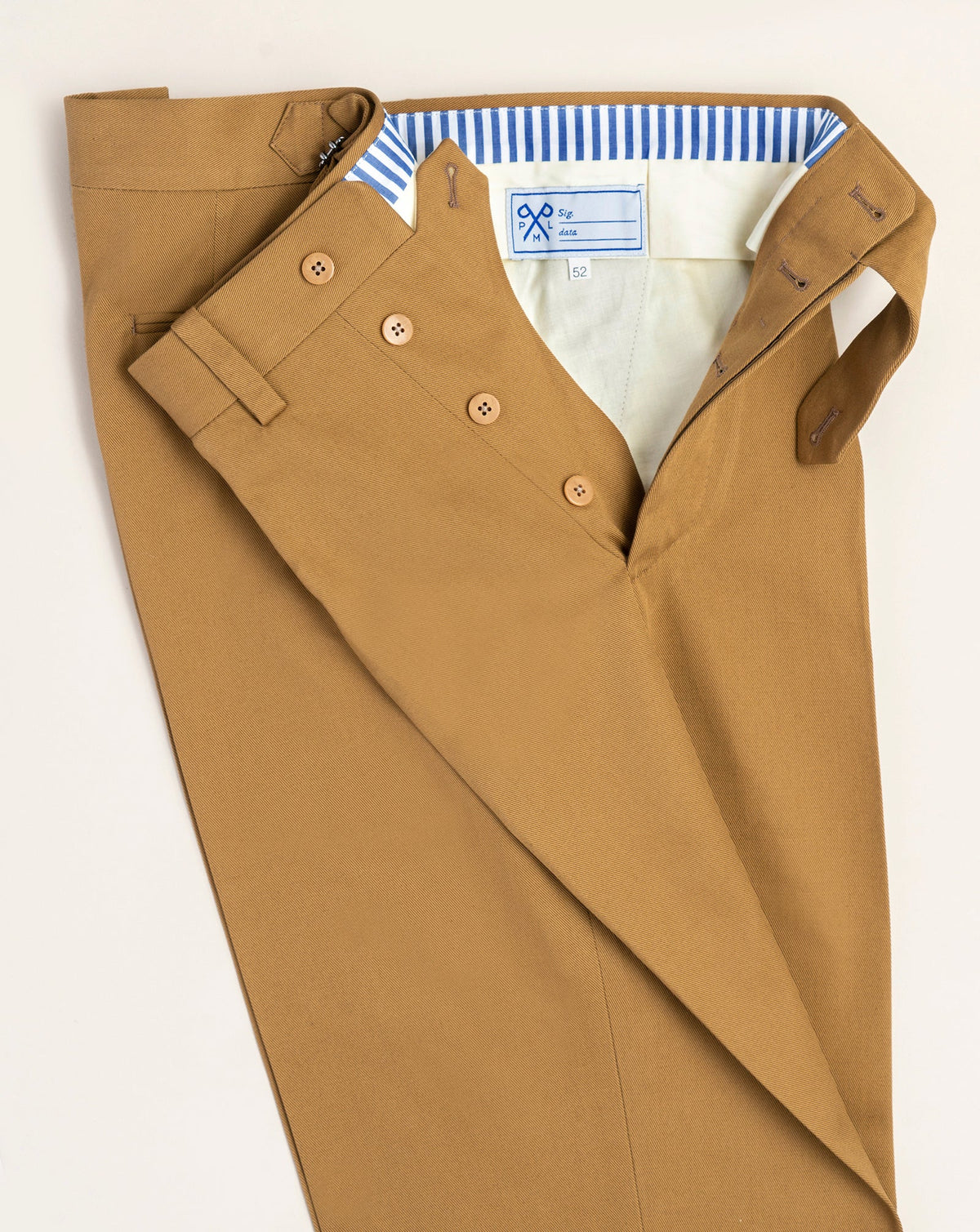 PML Chino eleganti – beige scuro – su prenotazione