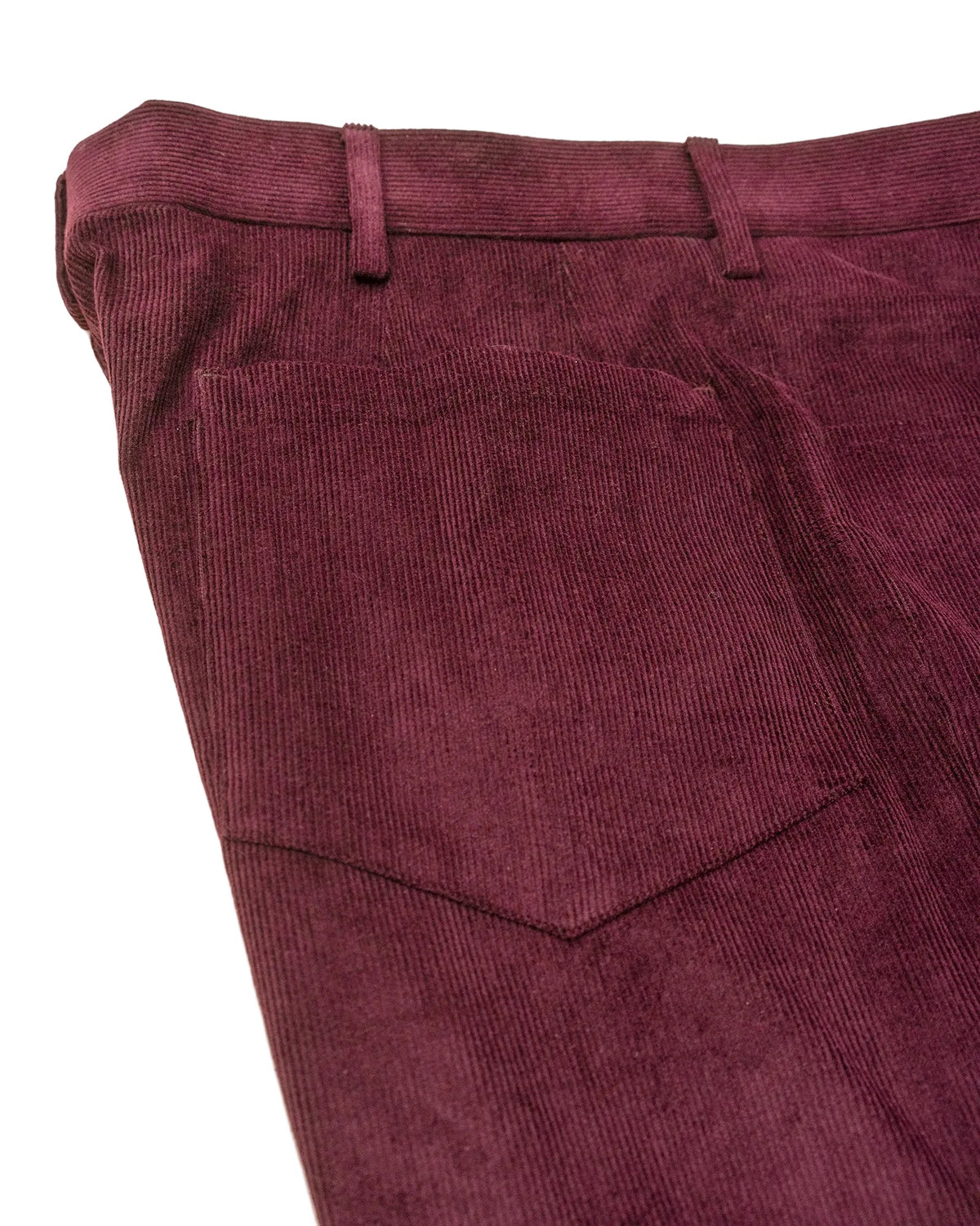 Cinque tasche in velluto a coste – bordeaux