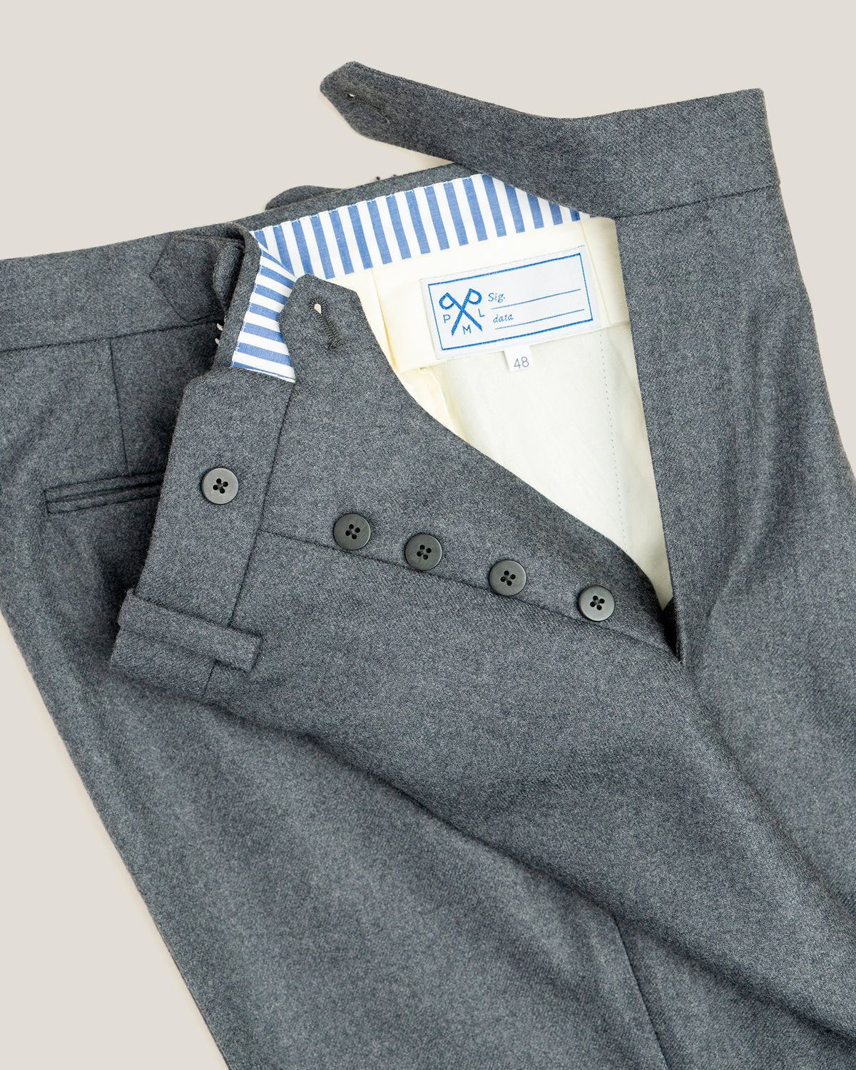 Pantaloni in flanella 420 gr. – Grigio