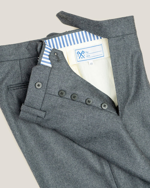 420 gr. Flannel Trousers – Grey