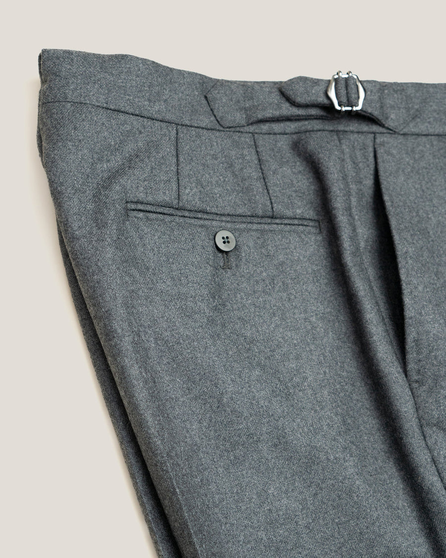 420 gr. Flannel Trousers – Grey