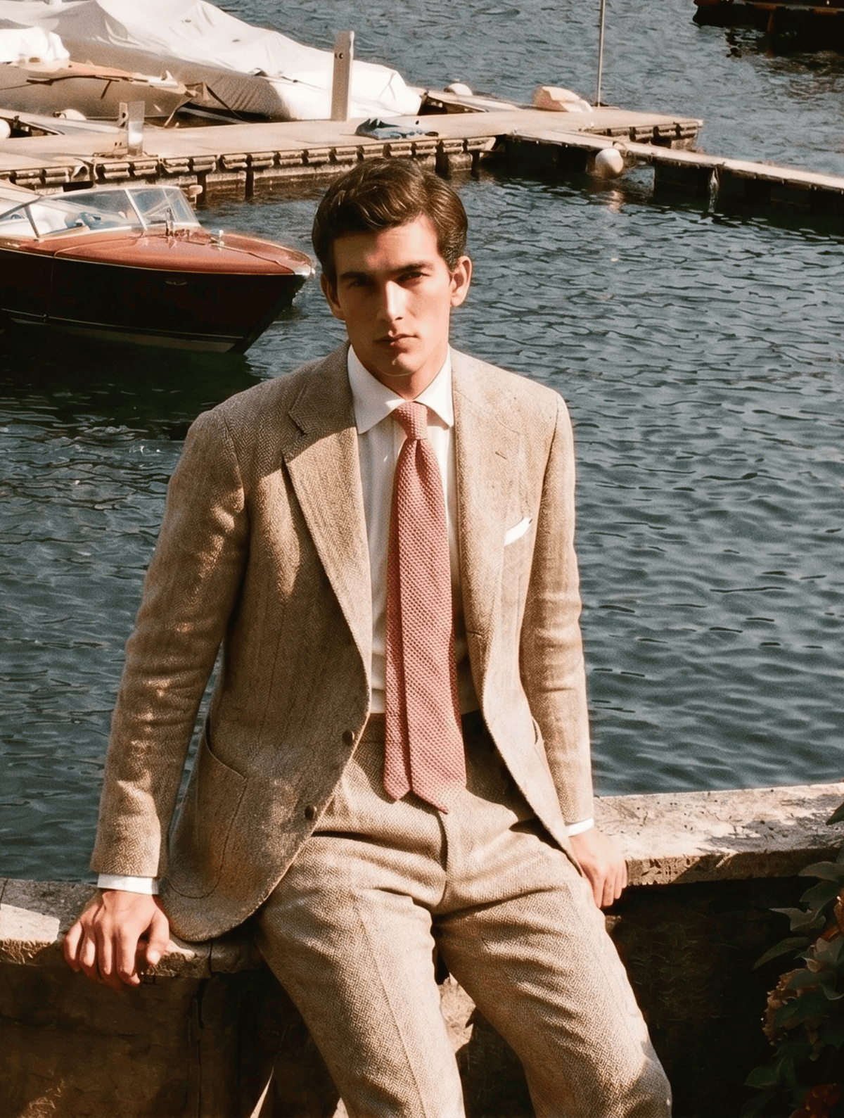 Fard 3-Fold Grenadine Silk Tie — Solid