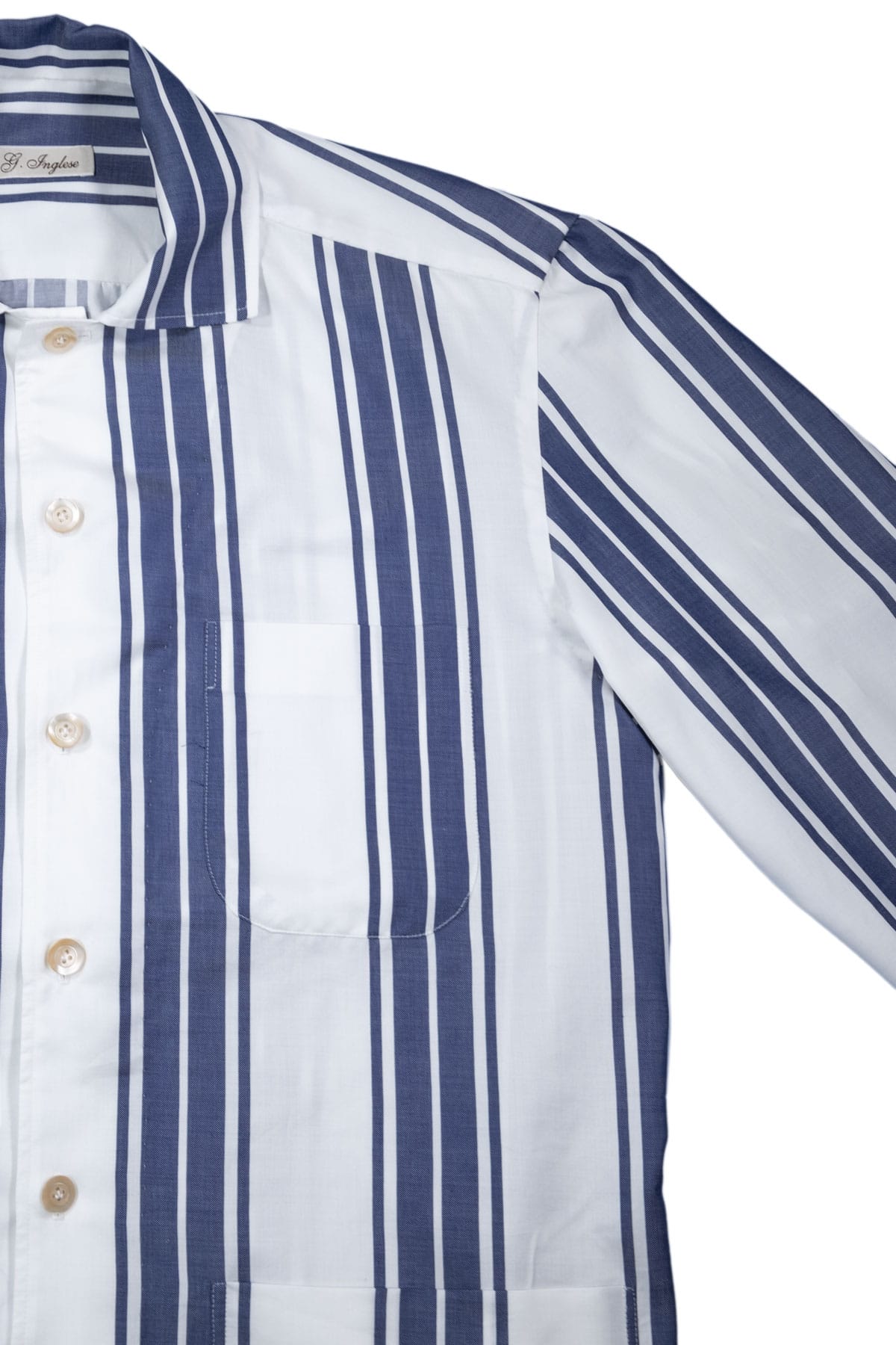 Blue Exclusive Stripe Safari Jacket
