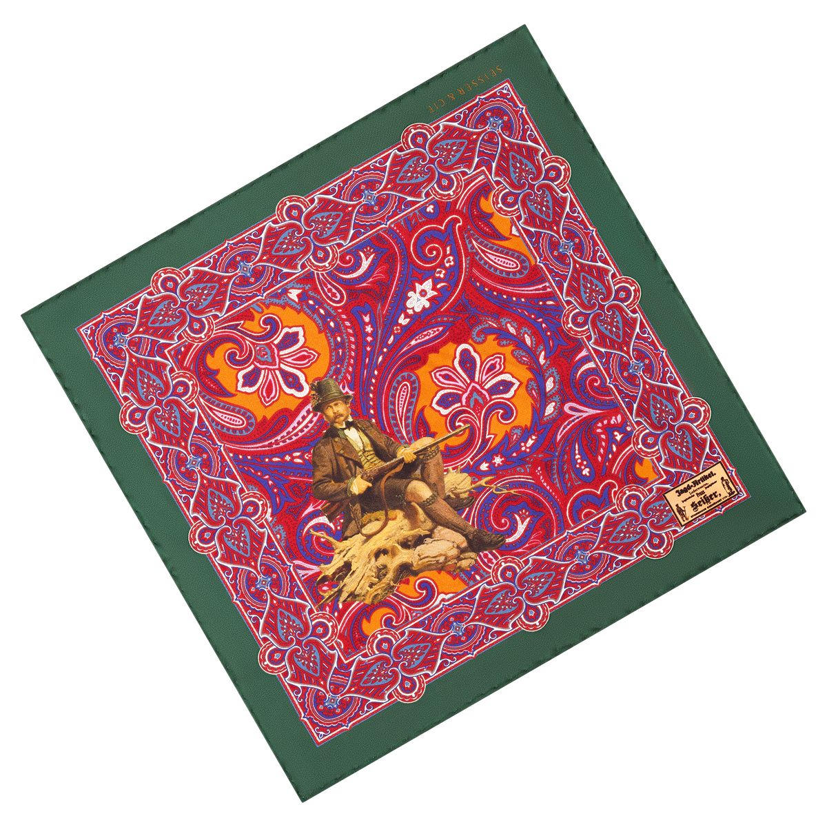 Seisser & Cie. Silk Pocket Square “Sommerfrische Tegernsee“ (25×25)