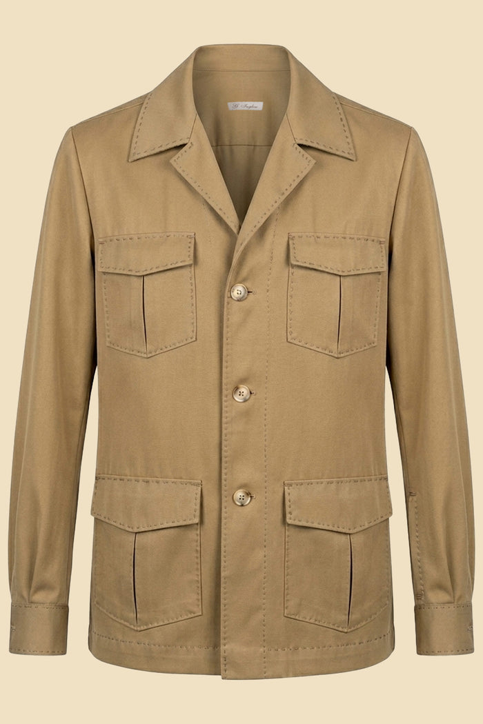 Tasmanian Wool Guayabera Sahariana Jacket