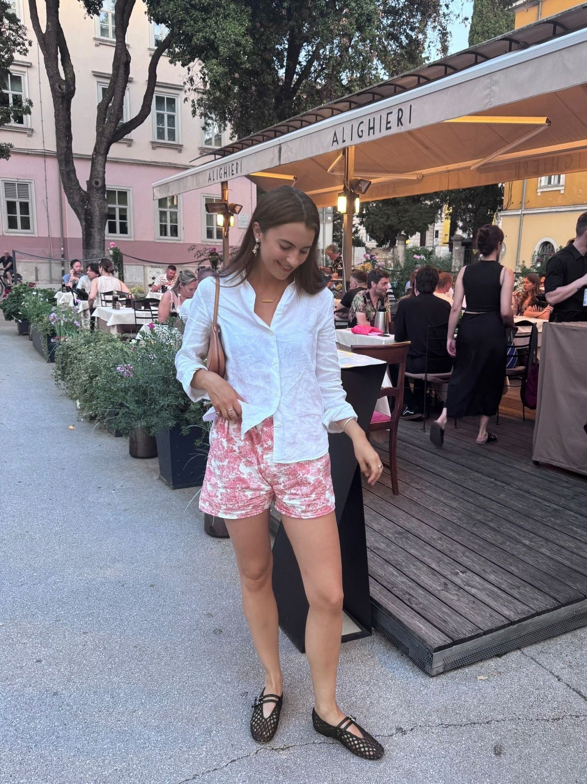 Toile de Jouy Pink Boxer Shorts