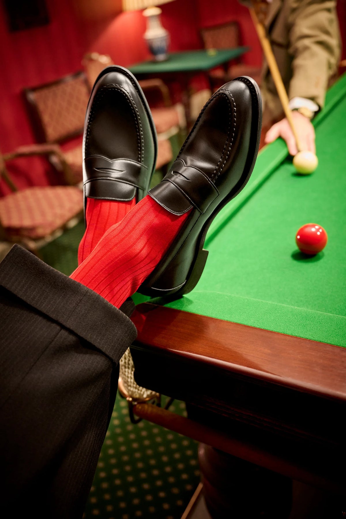 Pillarbox Red Socks