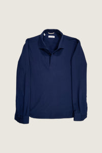 Blue Cotton Piquet Miami Polo