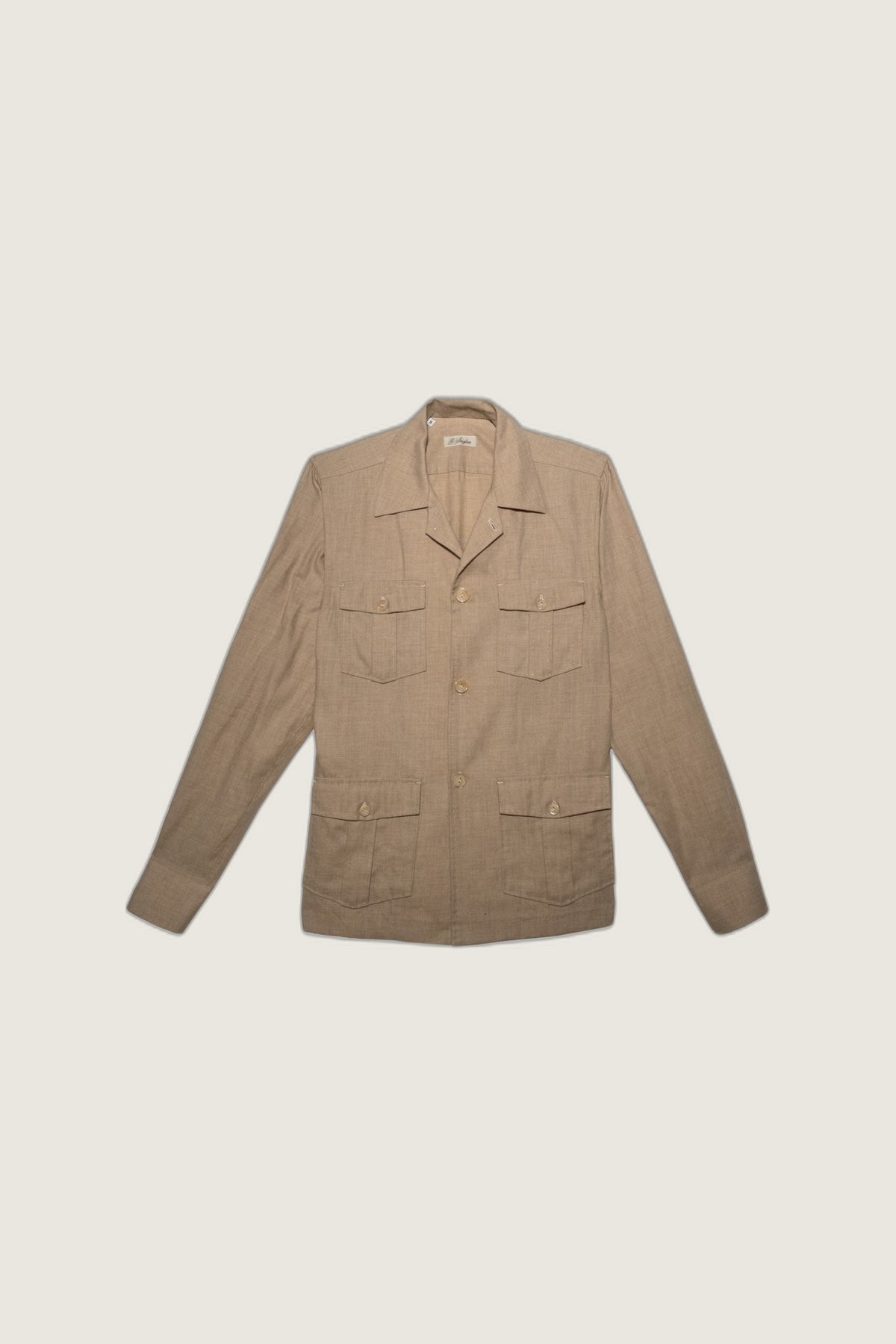 Sahariana guayabera in cashmere