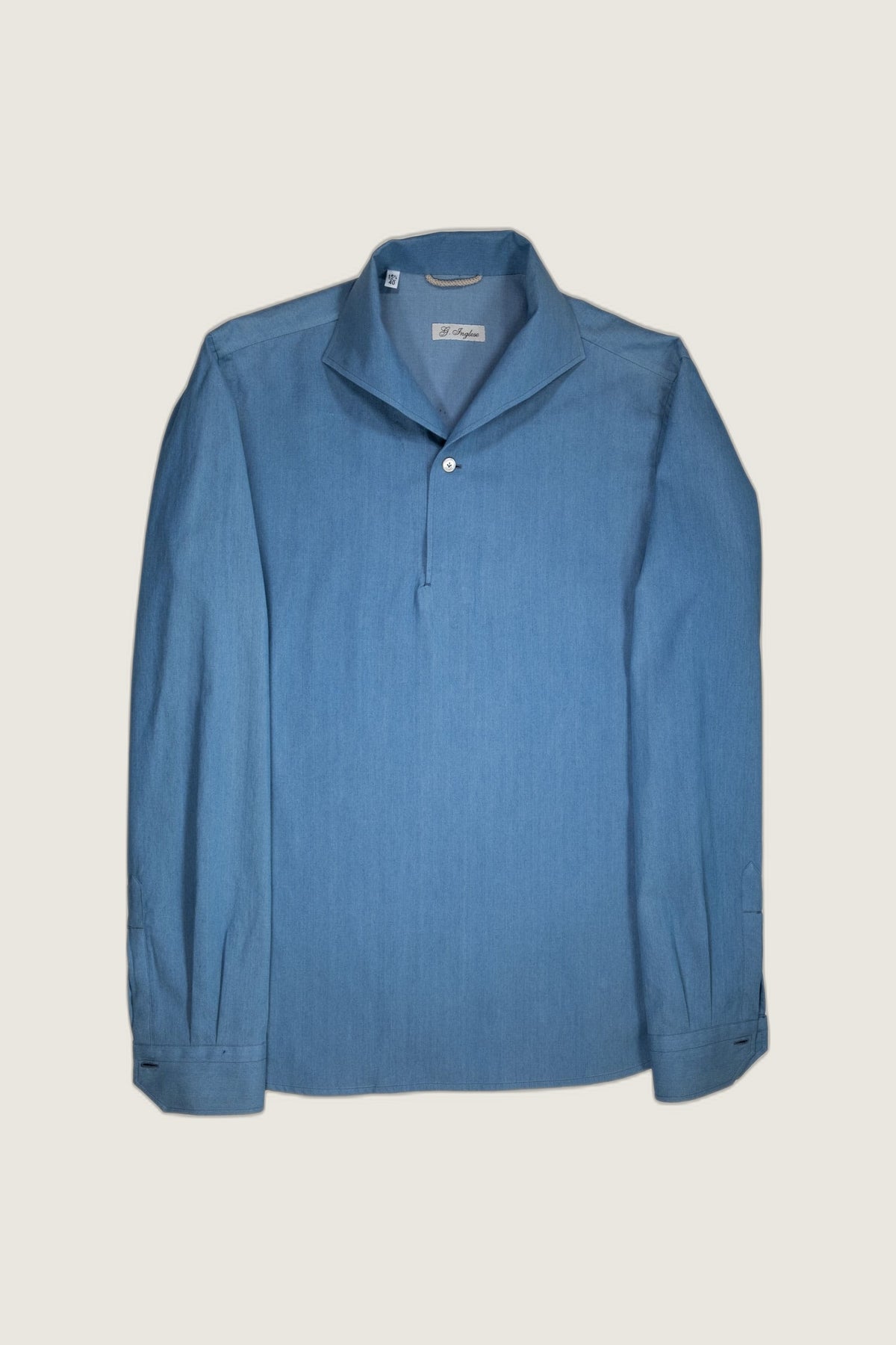 Polo Elvis in cotone denim