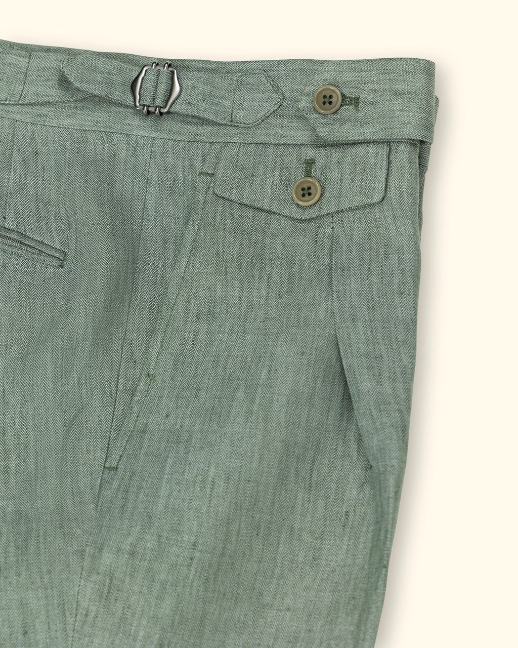 PML_Linen Shorts_green