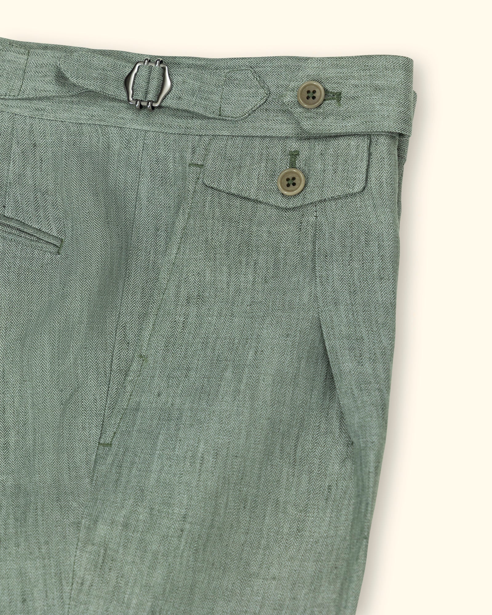 PML_Linen Shorts_green
