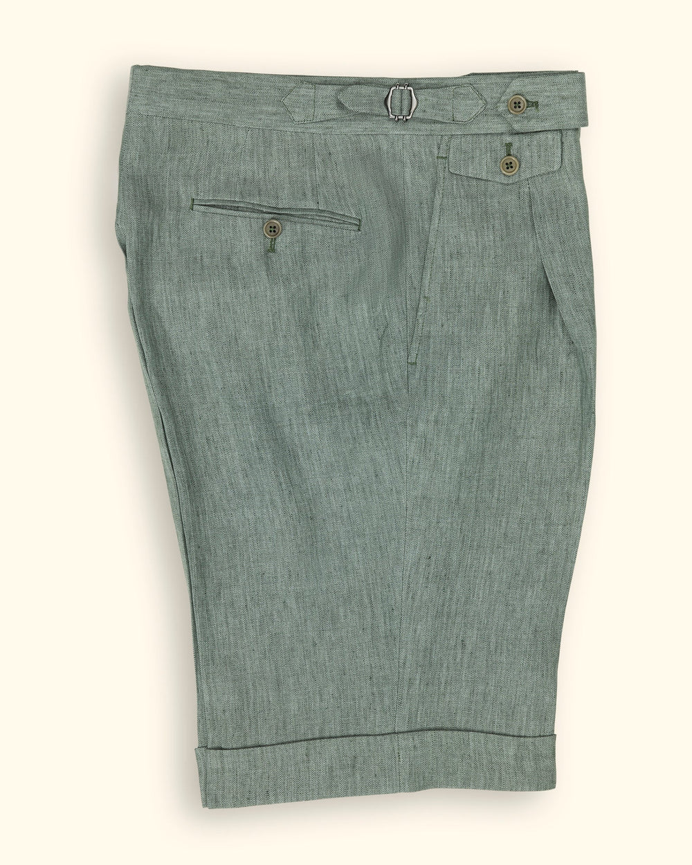 PML_Linen Shorts_green