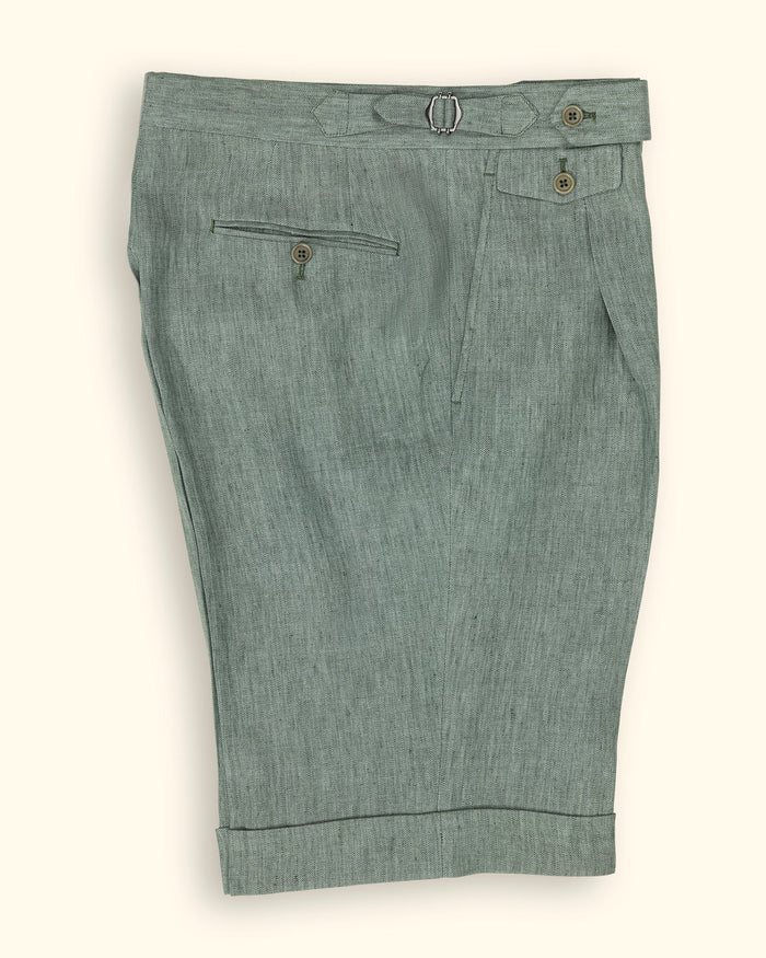 Linen Shorts green