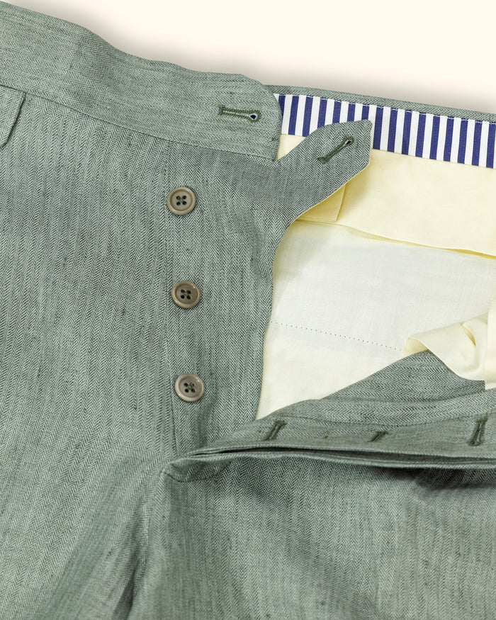 Linen Shorts green