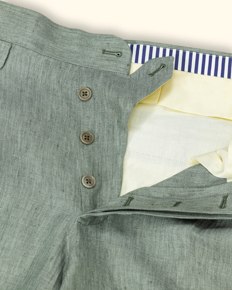 Linen Shorts green